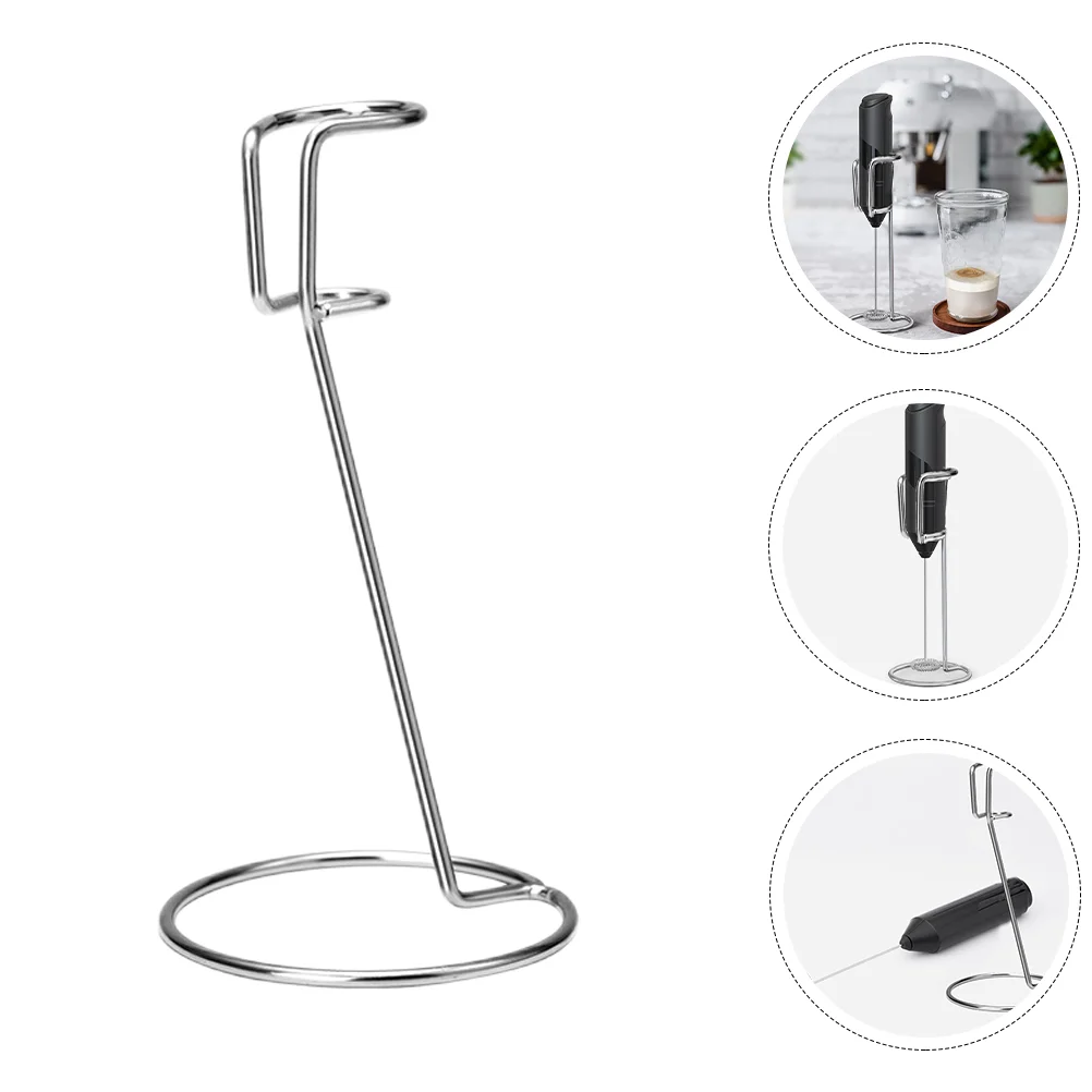 

Stand Frother Holder Egg Mixer Rack Beater Coffee Whisk Rest Electric Eggbeater Bracket Handheld Stainless Blender Foam Kitchen