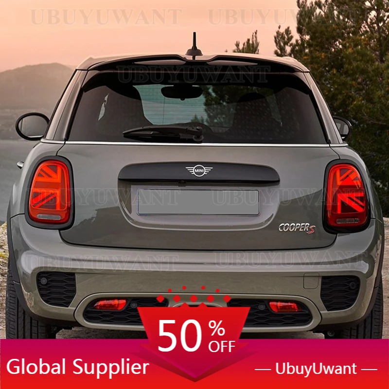 

For F55 F56 FRP Full Carbon Fiber Black Glossy Finished For Mini F55 F56 Cooper S 2.0T 2014-2021 Rear Roof Wing Spoiler Body Kit