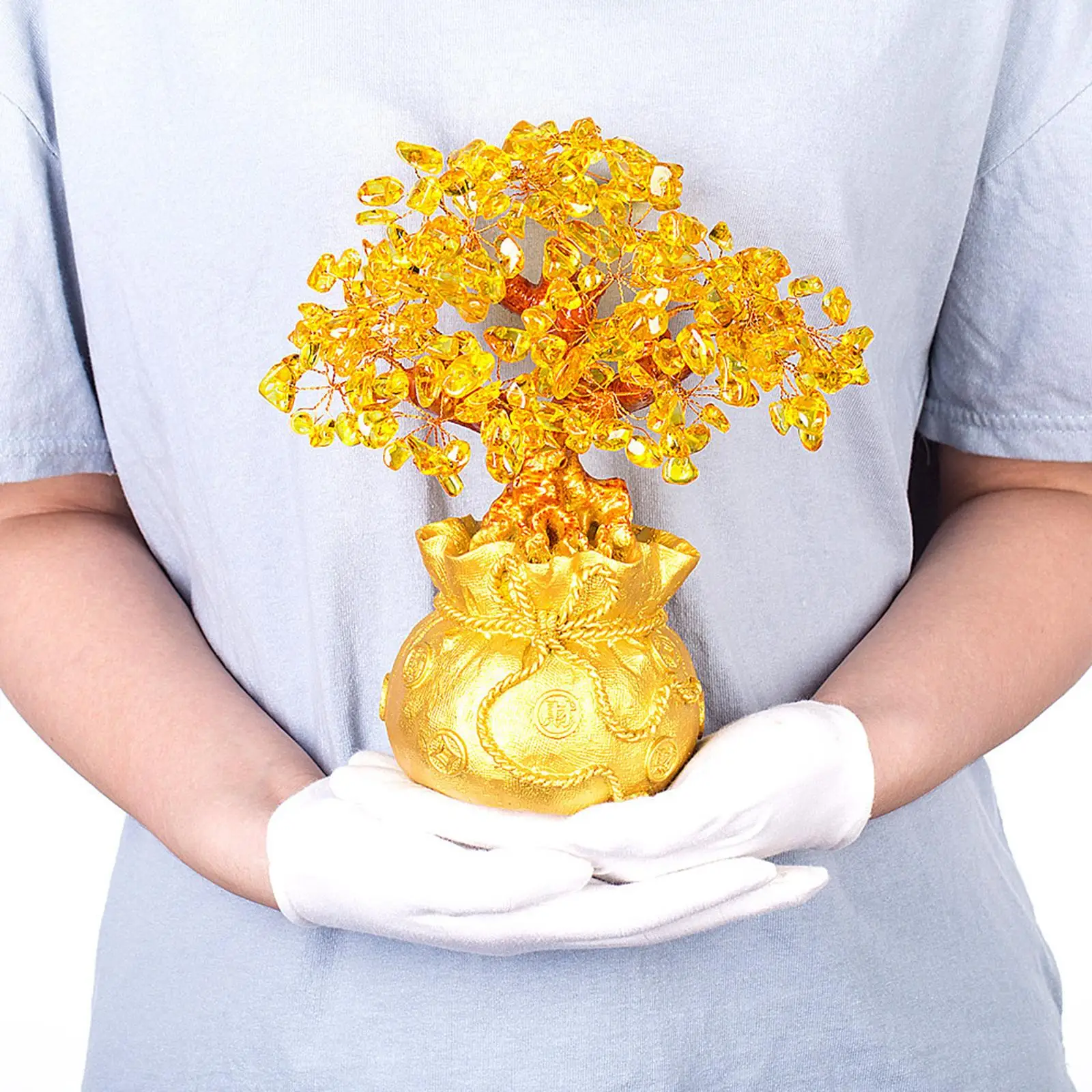 Фэн-шуй критальное денежное дерево офисный домашний стол фэн-шуй хорошее