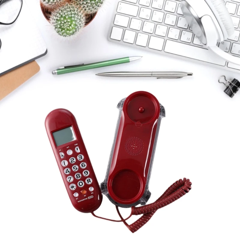 Мини-телефон с кристаллической подставкой стационарный телефон B365 небольшой