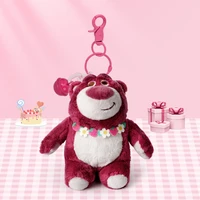 genuine disney toy story series strawberry bear keychain pendant school bag key chain birthday gift