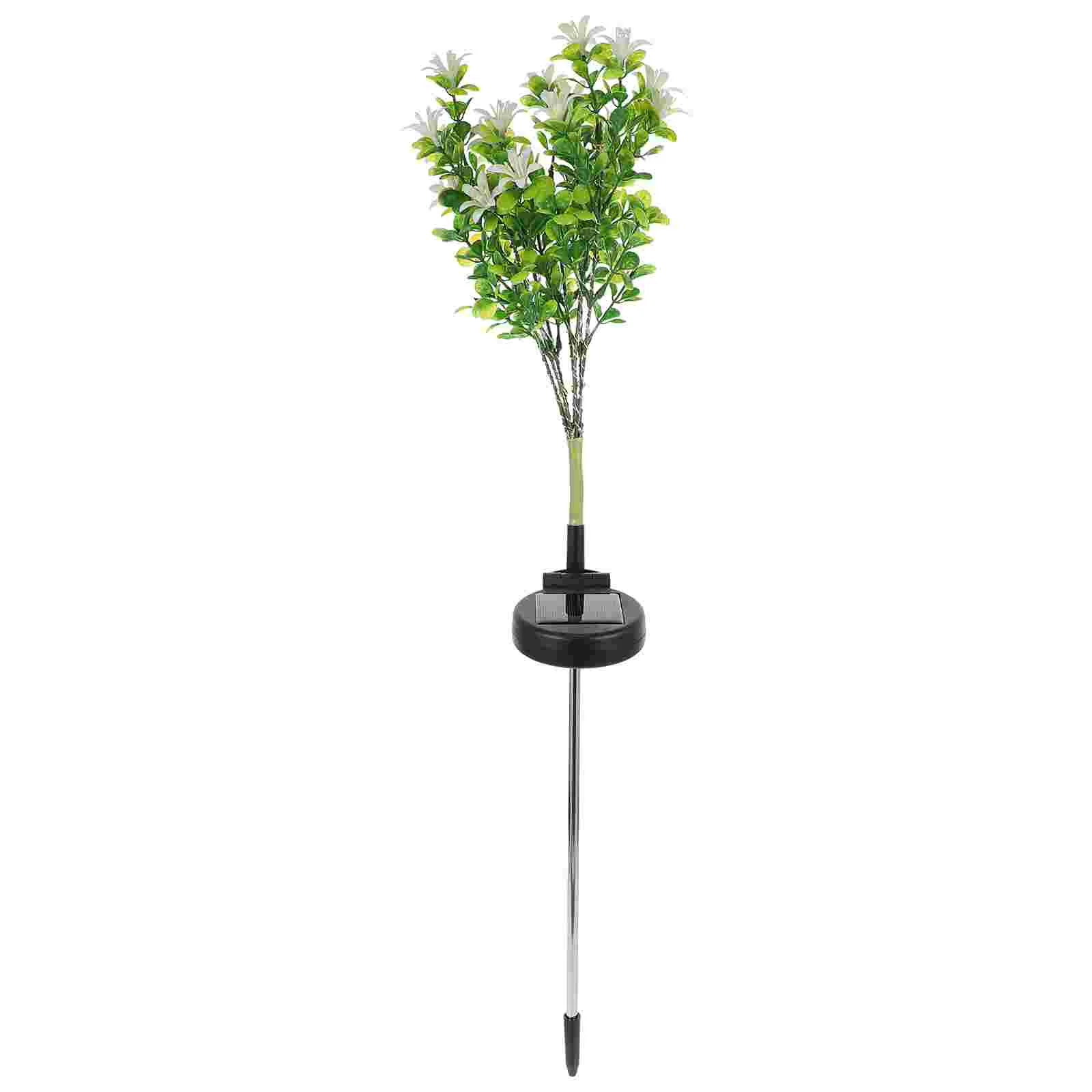 

Праздничная Светодиодная лампа на солнечной батарее в виде четырехлистного цветка, наземная лампа, декоративная лампа для газона