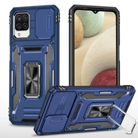 for samsung galaxy a22 5g case slide camera armor phone cases for a22s a22 s a 22s 22 s 2021 metal magnetic ring back cover