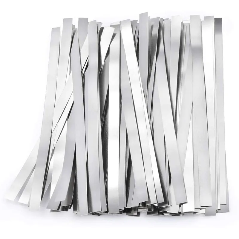 50 шт. никелированные стальные полосы 0 1 мм Длина 18650