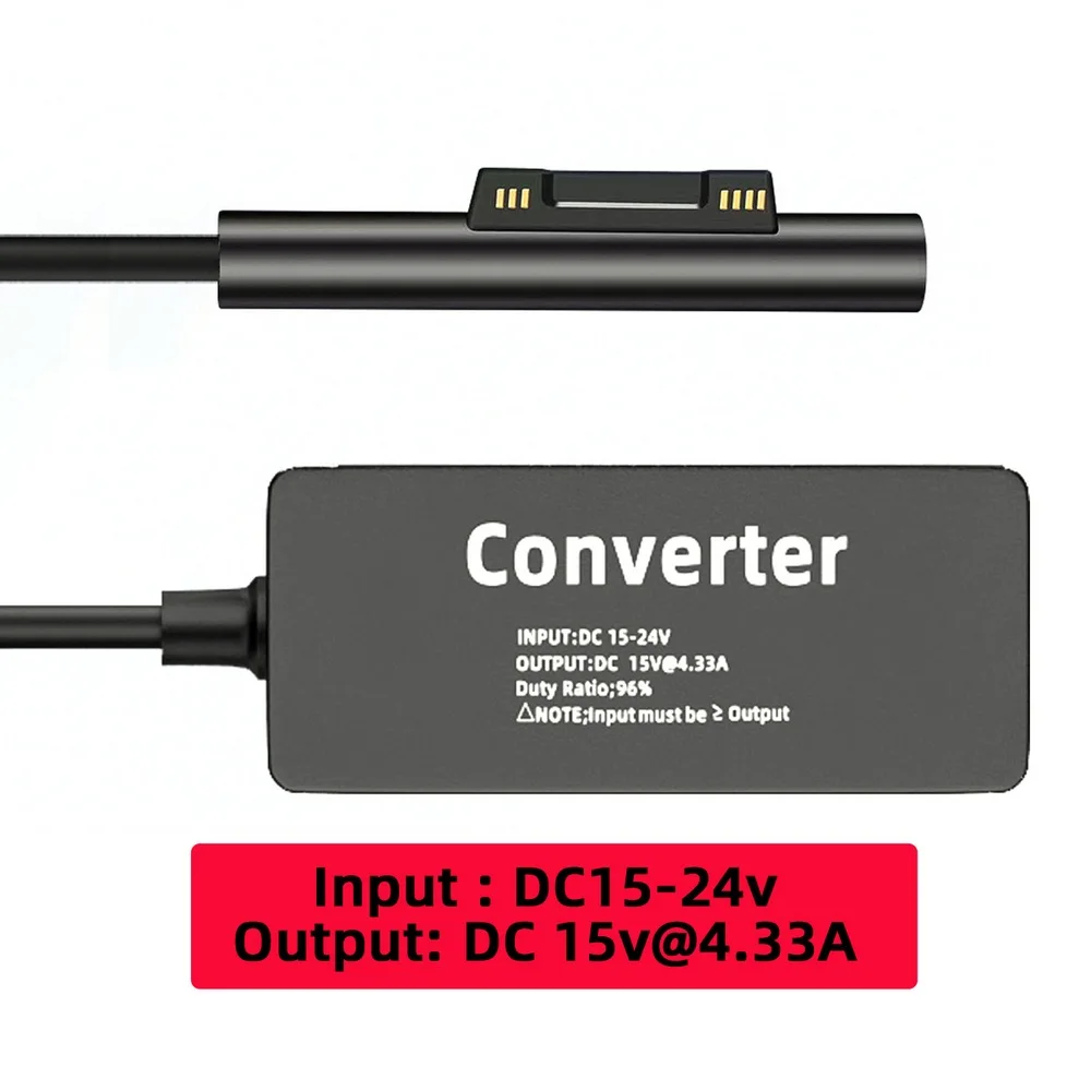 

Chenyang 65W 20V 15V-24V to Surface Pro3 Pro4 Pro5 Pro6 Pro7 Pro8 Pro9 Book Pro Charge Cable