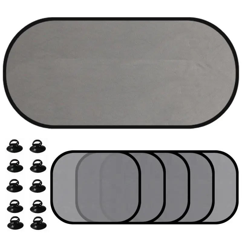 

5pcs Foldable Mesh Car Rear right left side Windscreen Cover Window Suction Cup Sun Visors Shade Sunshade Mesh Cover