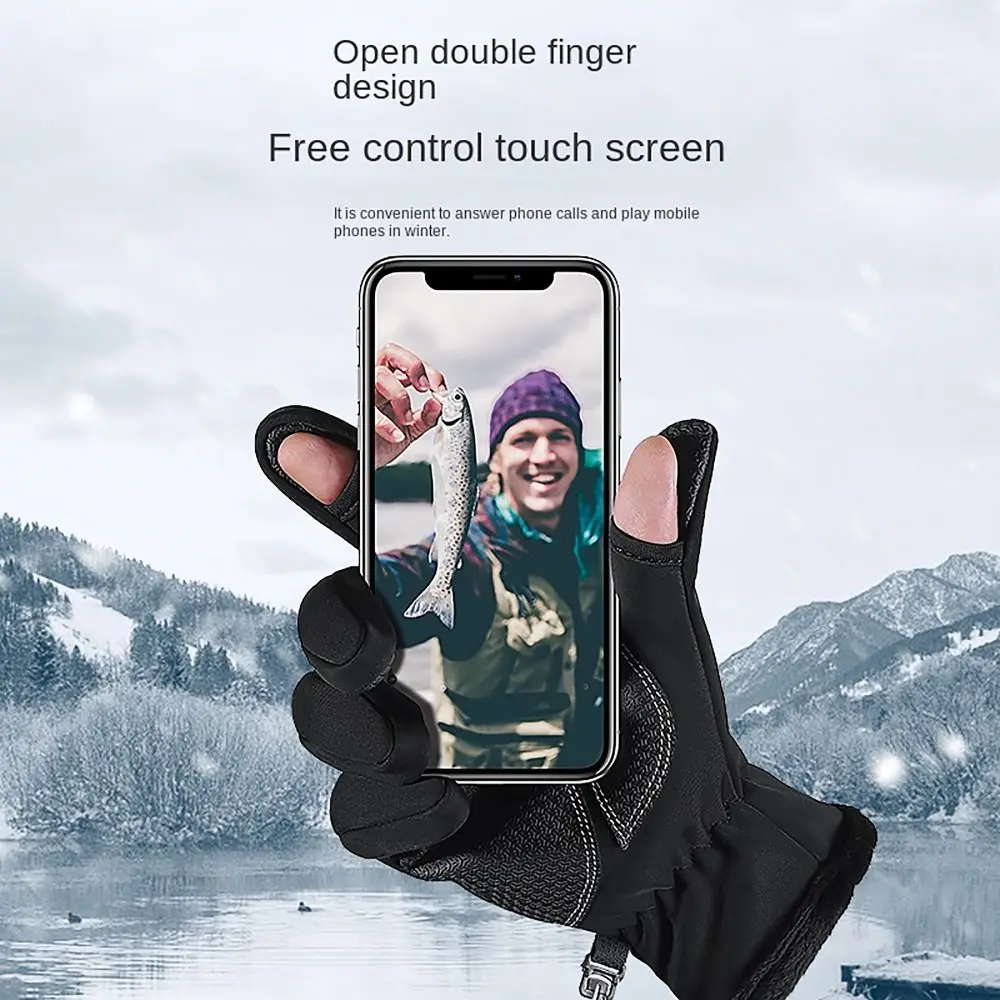 

Зимние теплые зимние тактические перчатки со светоотражающими знаками, флисовые перчатки с подогревом для сенсорного экрана, мотоциклетные перчатки с защитой от холода