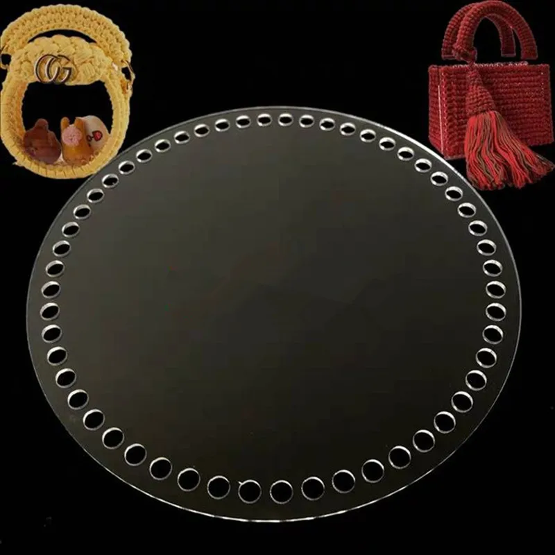 

2 шт., прозрачные акриловые накладки для вязания крючком, 10/12/15/18/20 см