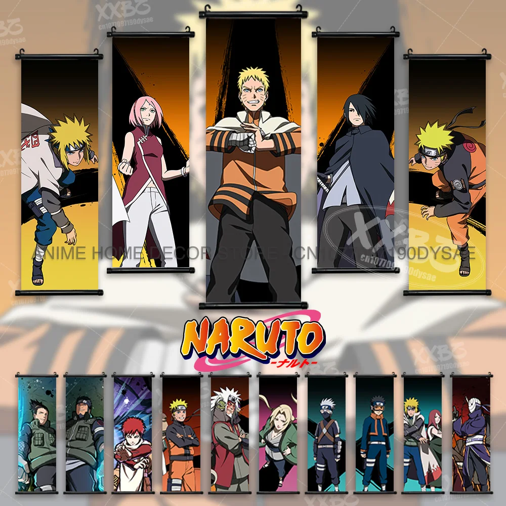 Постеры Наруто Uchiha Sasuke Аниме Обои Jiraiya подвесная живопись настенное искусство Gaara
