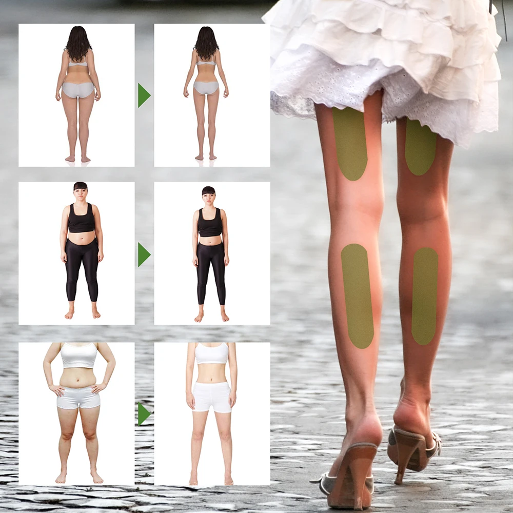 30 шт./коробка патчи из полыни для похудения