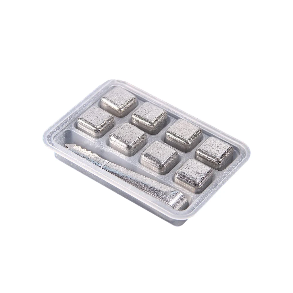 

Bar Club Wine Chilling Cooling Stones Drinks Reusable Stainless Steel Ice Cubes Wedding Birthday Party Cooler Rock