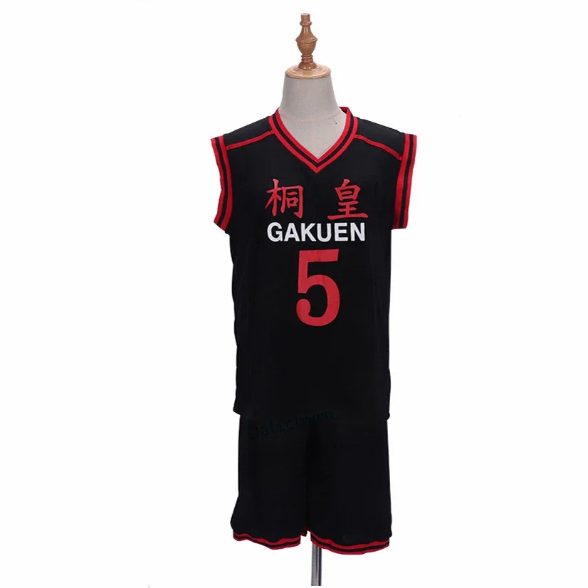 Kuroko No Basket Косплей Аниме Basuke GAKUEN Школьная форма Aomine Daiki Баскетбольный трикотаж