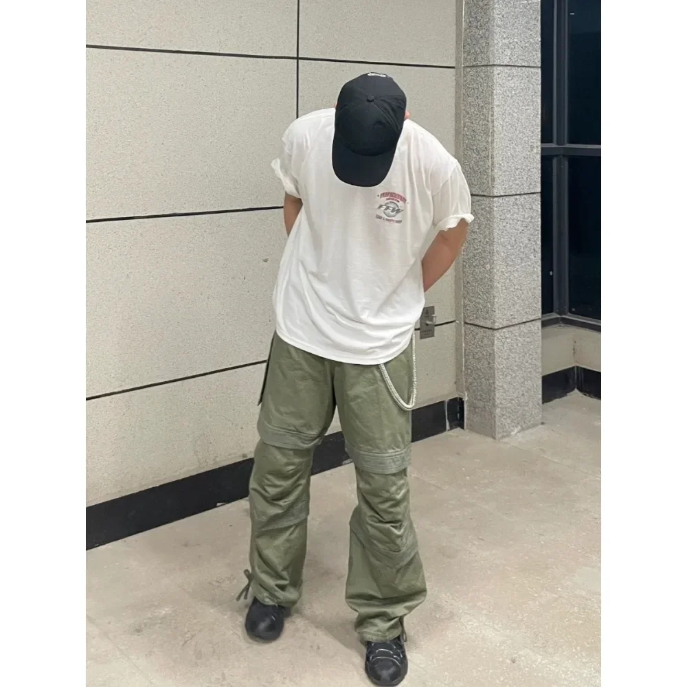 NIGO Мужская летняя винтажная хлопковая футболка с короткими рукавами и