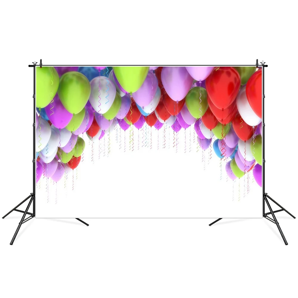 Baby Arched Flying Balloons Door Birthday Party Decoration Photography Backdrops Custom Children Photoshoot Backgrounds Studio enlarge