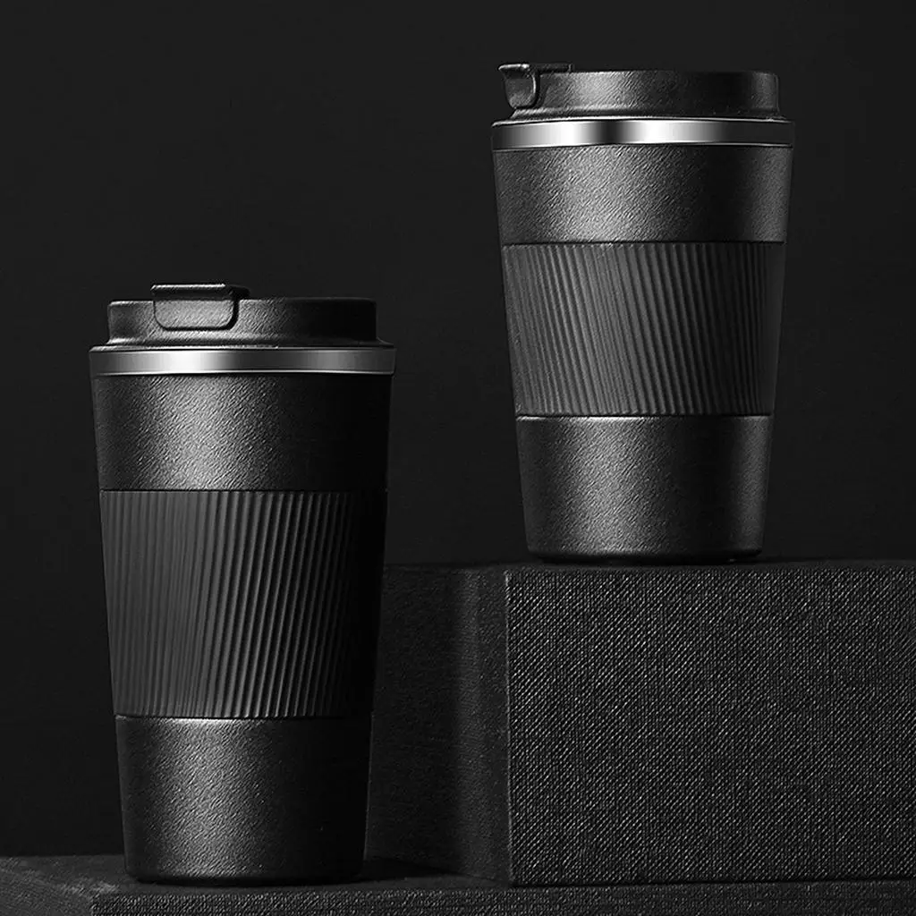 

510ml 304 Stainless Steel Thermos Cup Hot & Cold Beverage Drinks Leak-Proof Travel Mug Business Office Coffee Cup Portable Cup