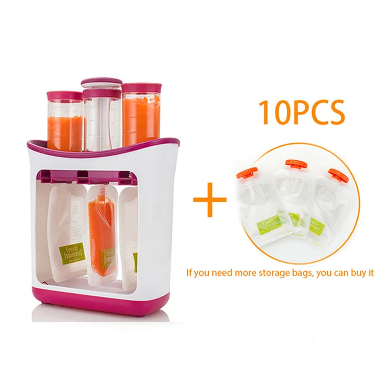 

Dropshipping Baby Food Maker Squeeze Food Station Organic Food Adult Newborn Fresh Fruit Container Storage Baby Feeding Maker
