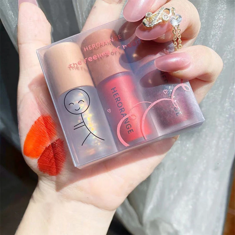 

3 шт., набор водостойких помад для девочек