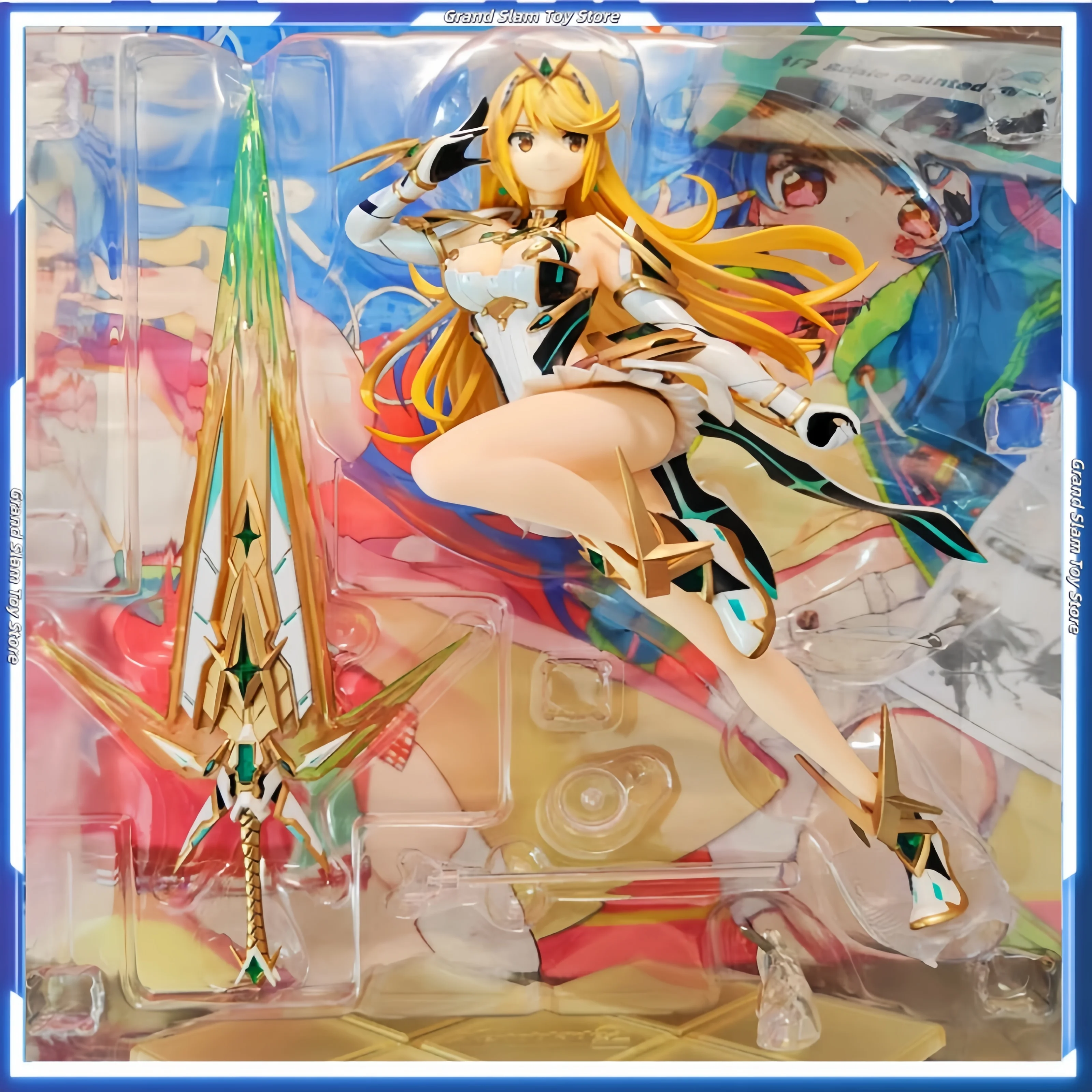 Фото Горячая новинка: Фигурка Пайры из Xenoblade Chronicles 2, коллекционная статуэтка Митры из ПВХ, модель GK, декоративная игрушка, подарок на день рождения №1