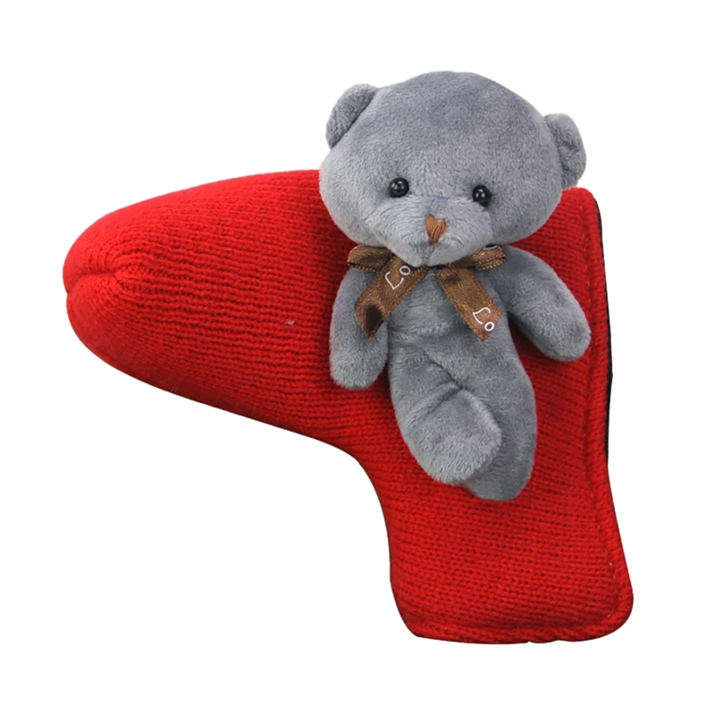 

Golf Head Cover Cute Bear Golf Putter Cover for Putter Blade Golf Putter Protector Accessories Club Sticker