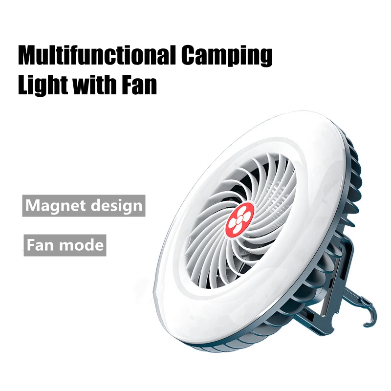

Fan Camping Lamp Usb Rechargeable Waterproof Multifunctional LED Outdoor Tent Light House Emergency Lighting Portable Laterns