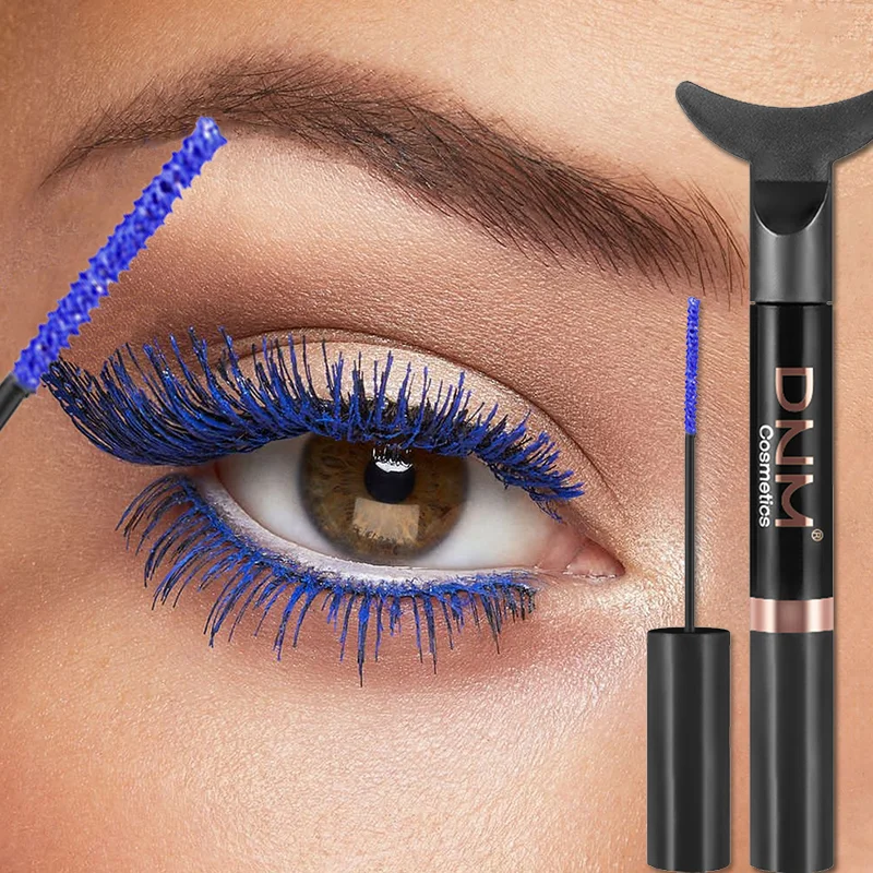 

1PCS Colored Mascara With Ultra-fine Lashes Brush Waterproof Quick Drying Lasting Thick Curling Mascara Professional Eyes Makeup