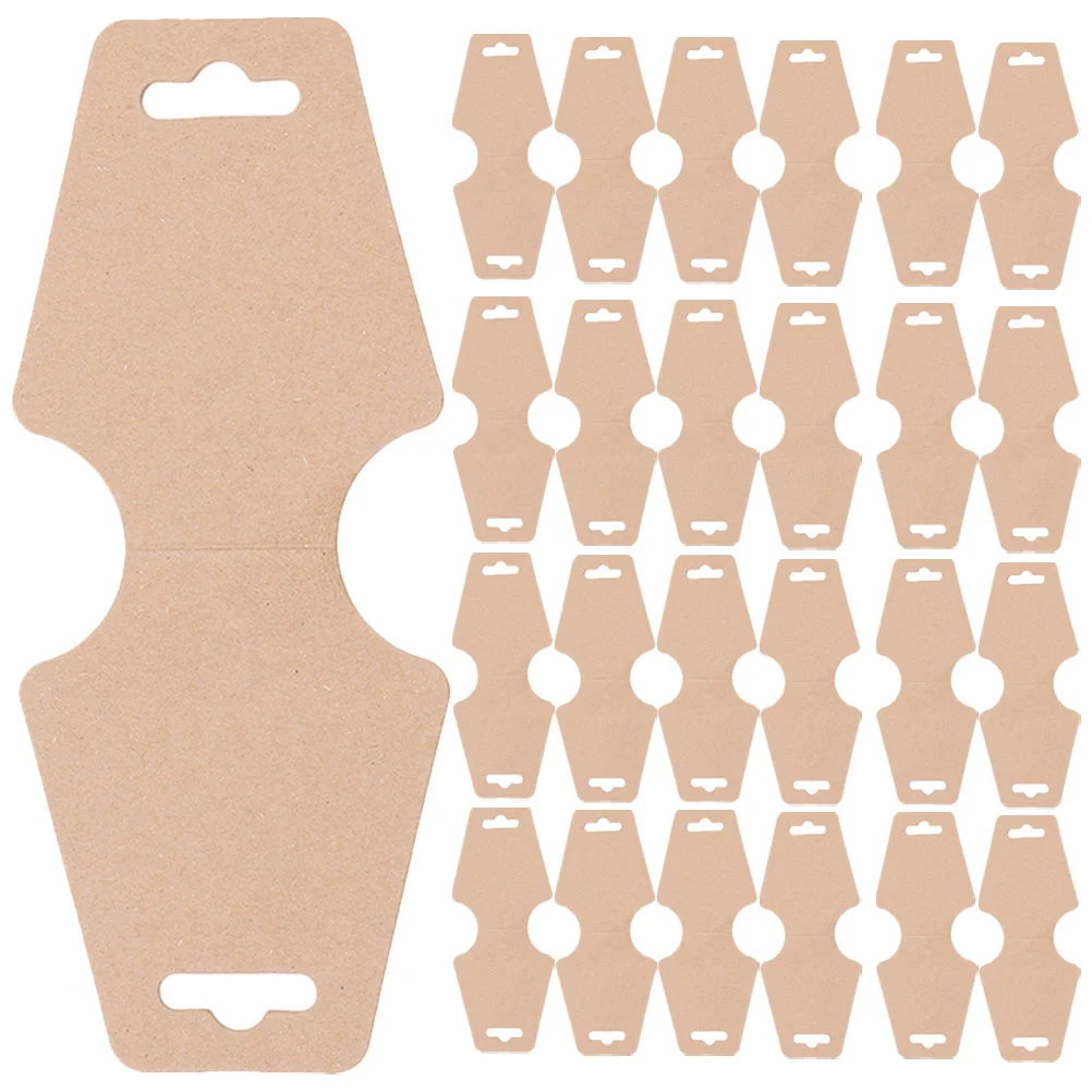 

200Pcs Bracelet Display Cards Earring Packaging Cards Necklace Cards Jewelry Hair Band Cards