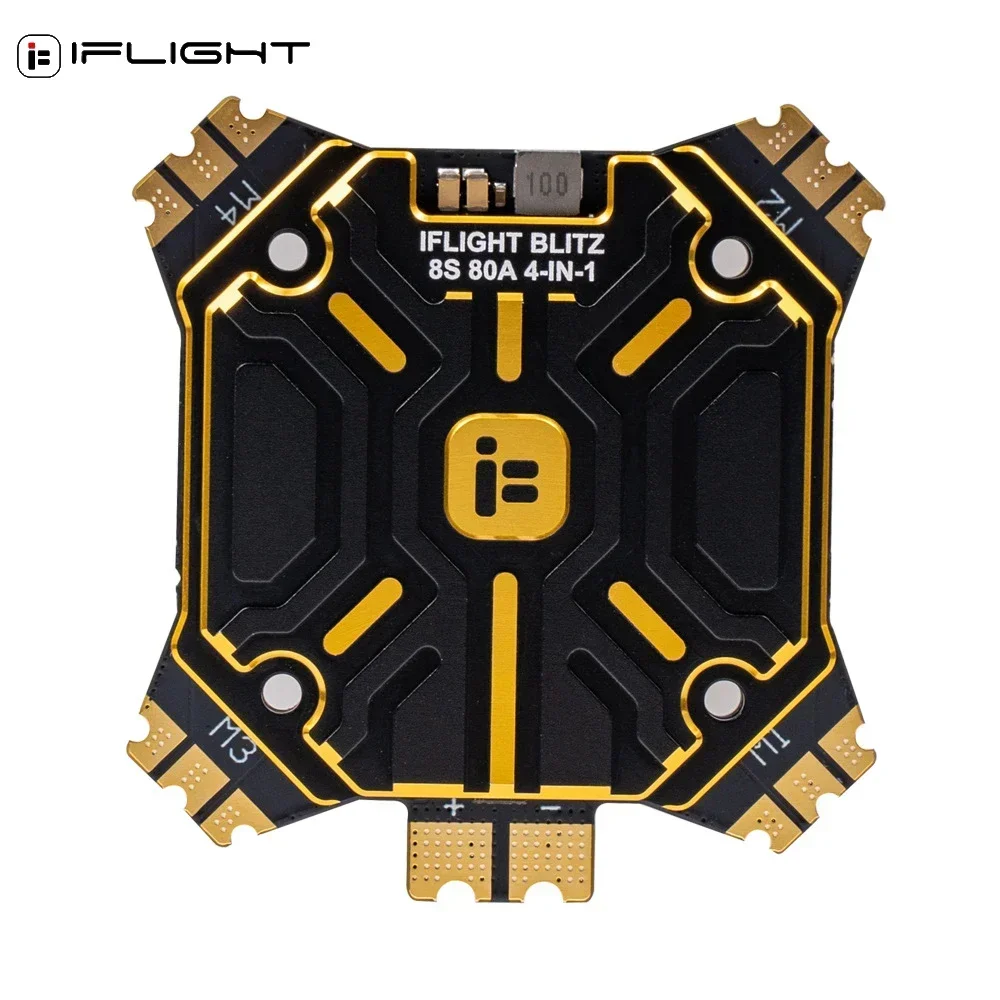 Контроллер полета IFLIGHT BLITZ F7 Pro 4-8S 512 МБ VTX/BLITZ E80 4-IN-1 G2 80A 2-8S DShot ESC для RC Racing Crossover Drone