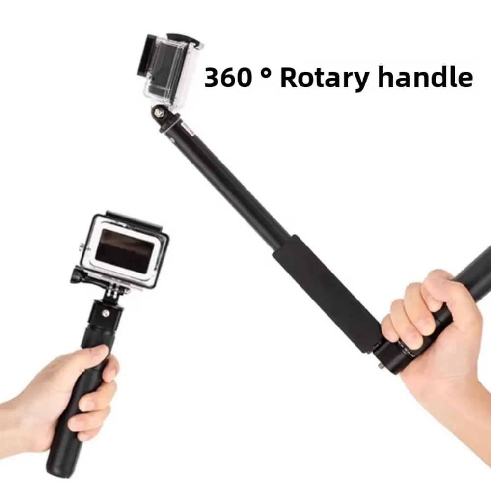 Фото Штатив-монопод для селфи с функцией Bullet Time для панорамных экшн-камер Insta360 X5 X4 Air X3 / DJI Osmo 360, портативная настольная вращающаяся подставка №1