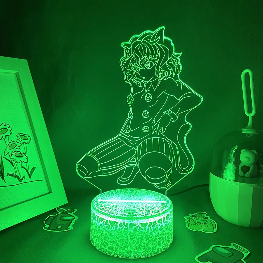 Hunter x Аниме Фигурка Neferpitou 3D светодиодный ночсветильник подарки для друзей Otaku