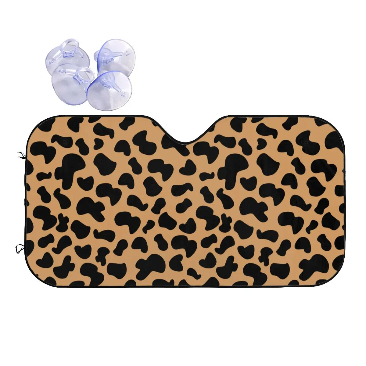 Солнцезащитный козырек с леопардовым принтом