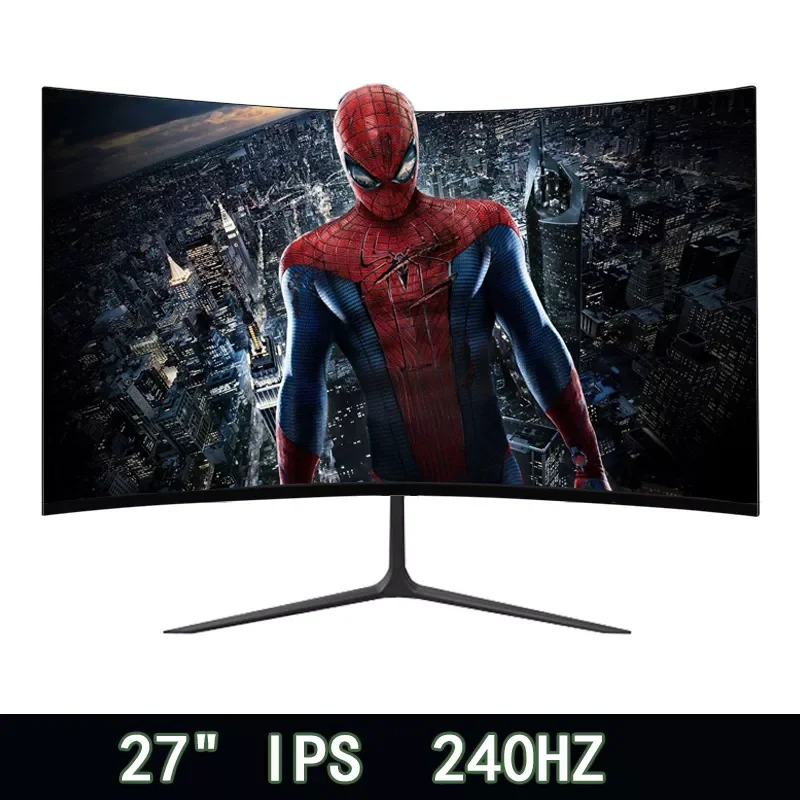 

27 inch 240 hz Curved Monitor Gamer 1MS 1080p HD Gaming Displays LCD Computer Monitor PC HDMI/DP Compatible Monitors for Desktop