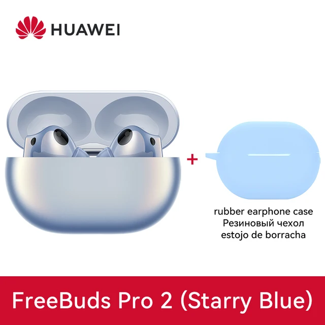 HUAWEI FreeBuds Pro 2 Starry Blue + light blue rubber case HUAWEI FreeBuds Pro 2 Starry Blue + light blue rubber case