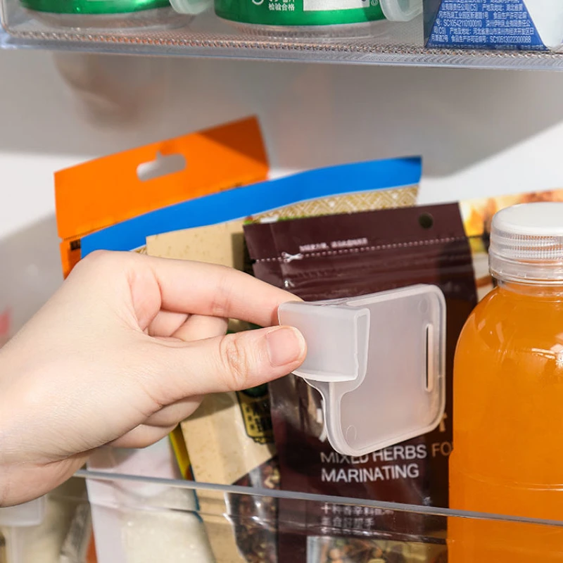 

Refrigerator Inner Side Door Partition Anti Dumping Layered Partition Snap Type Classified Storage Box Universal Partition Clamp