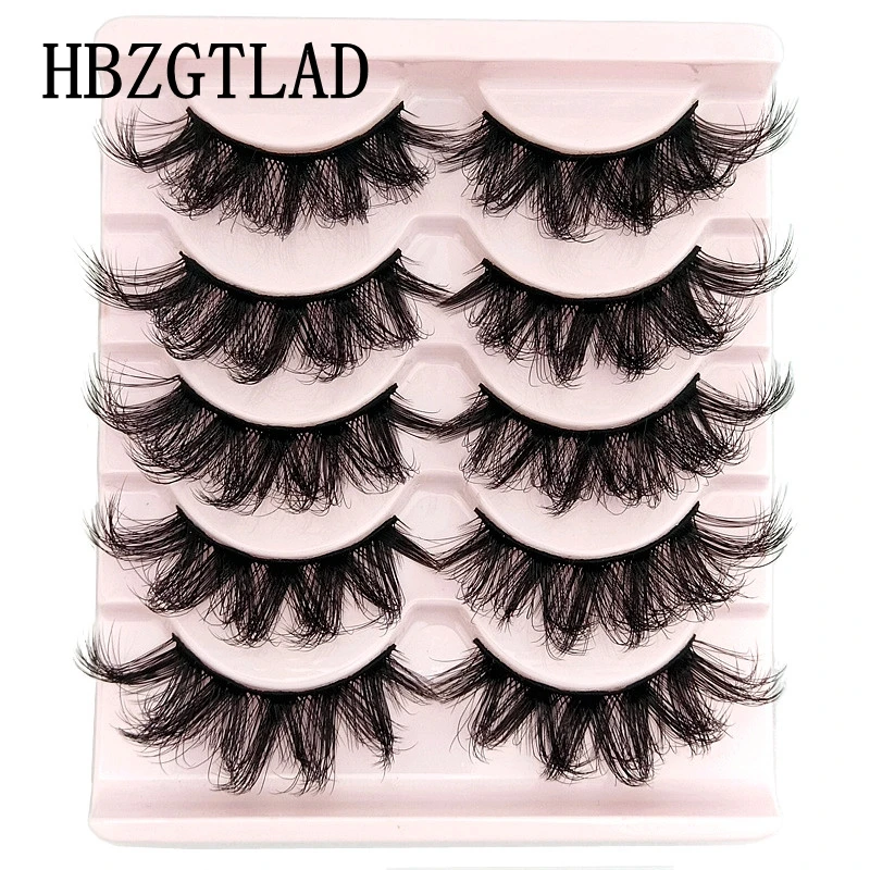 

5 пар 10-20 мм 3d норковые ресницы оптом искусственные с заказной коробкой натуральные норковые ресницы пакет короткие Оптовые натуральные нак...