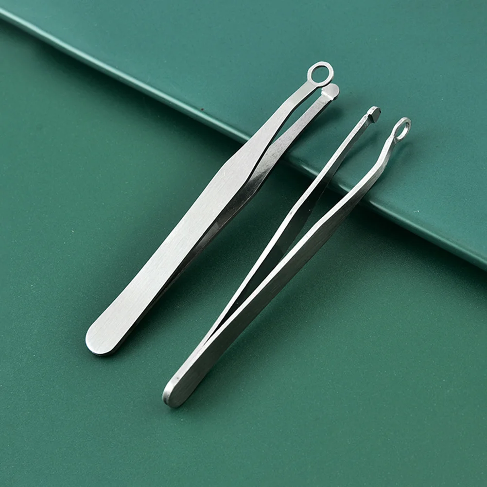 

Round Nose Hair Clip Trimming Tools Grooming Metal Nasal Clipper Tweezers Stainless Steel Clippers Men Man