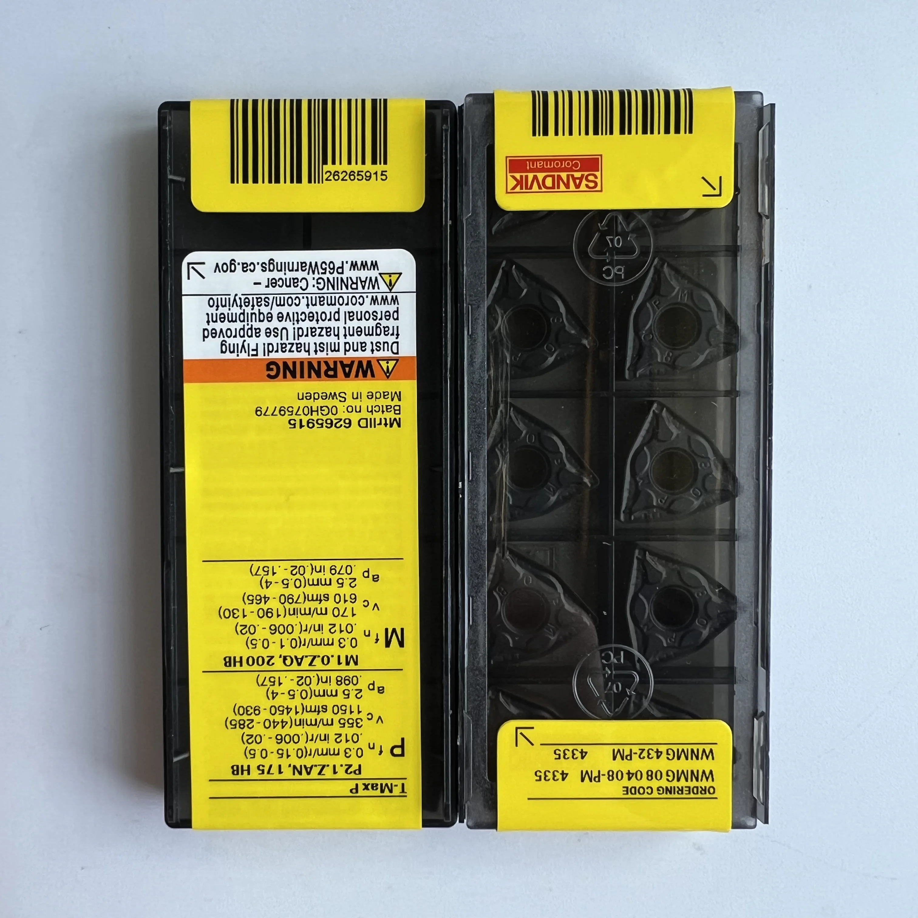 10 шт. карбидные лезвия CNC WNMG080408-PM 4335