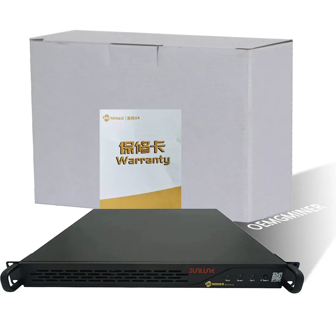 

new Jasminer X4 Miner 1U Server eth miner 520MH/s Hashrate 240W