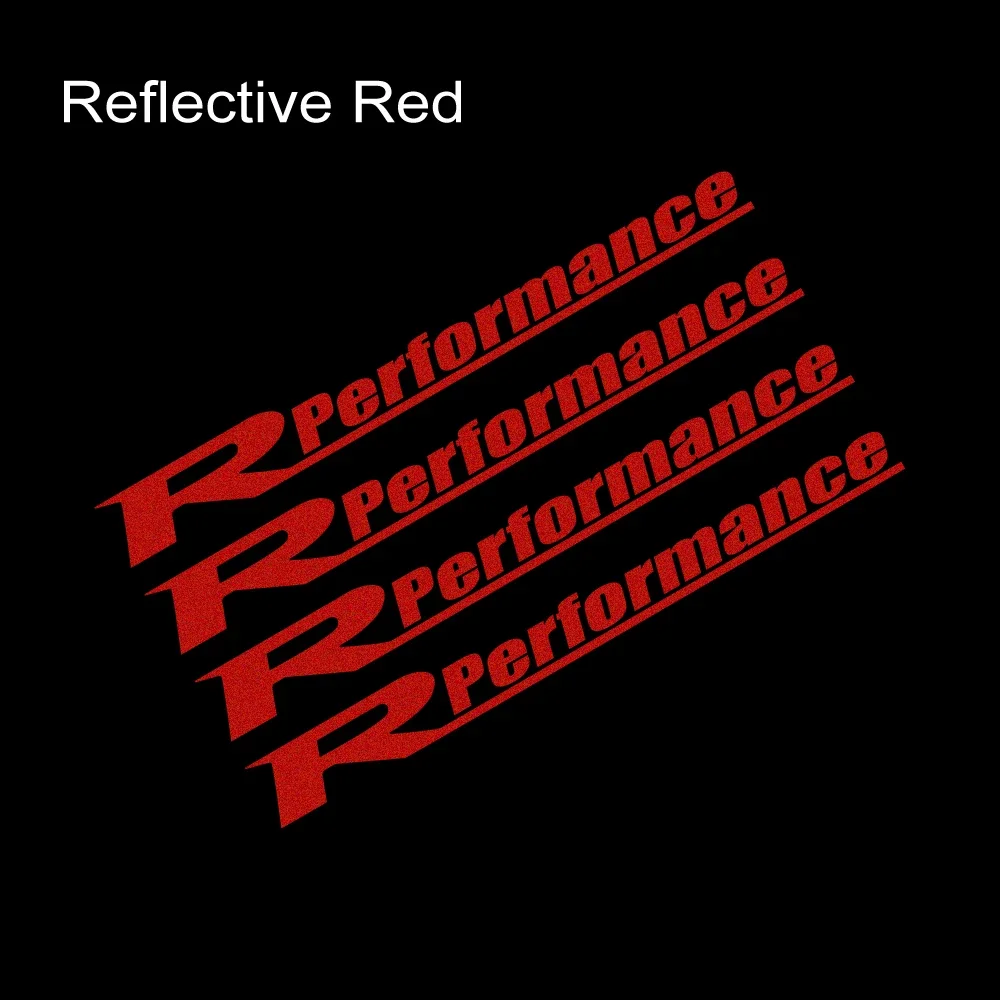 

Набор Из 4 Светоотражающих Виниловых Наклеек R Performance Для Колесных Дисков И Кузова Автомобиля