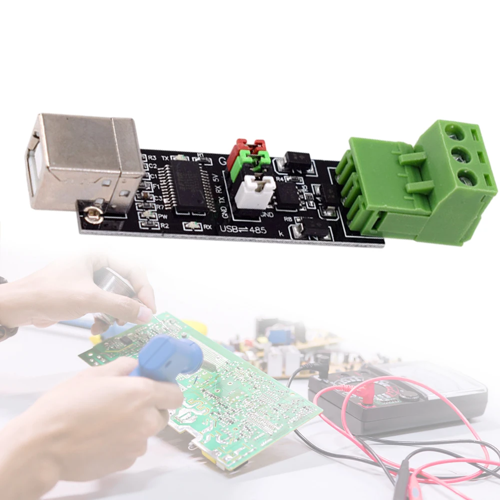 Последовательный преобразователь RS485 с двойной защитой от USB до 485 модуля к TTL/RS485