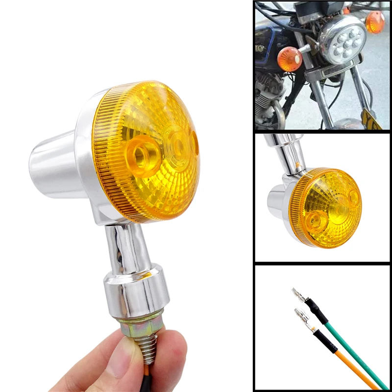 

1 Pair 12V Universal Motorcycle Turn Signal Light Indicator Light Super Bright Motorcycle Accessories for Harley Suzuki Lamp