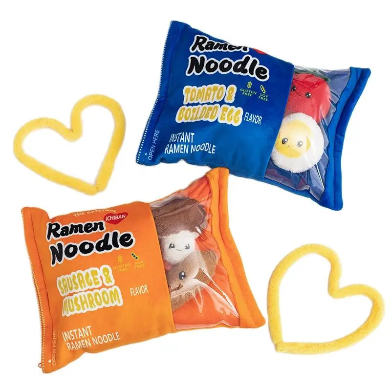 

45 см Забавный рамен лапша плюшевый пудинг мешок мини шарики томатное яйцо колбаса грибы куклы плюшевая подушка фрукты закуска подушка