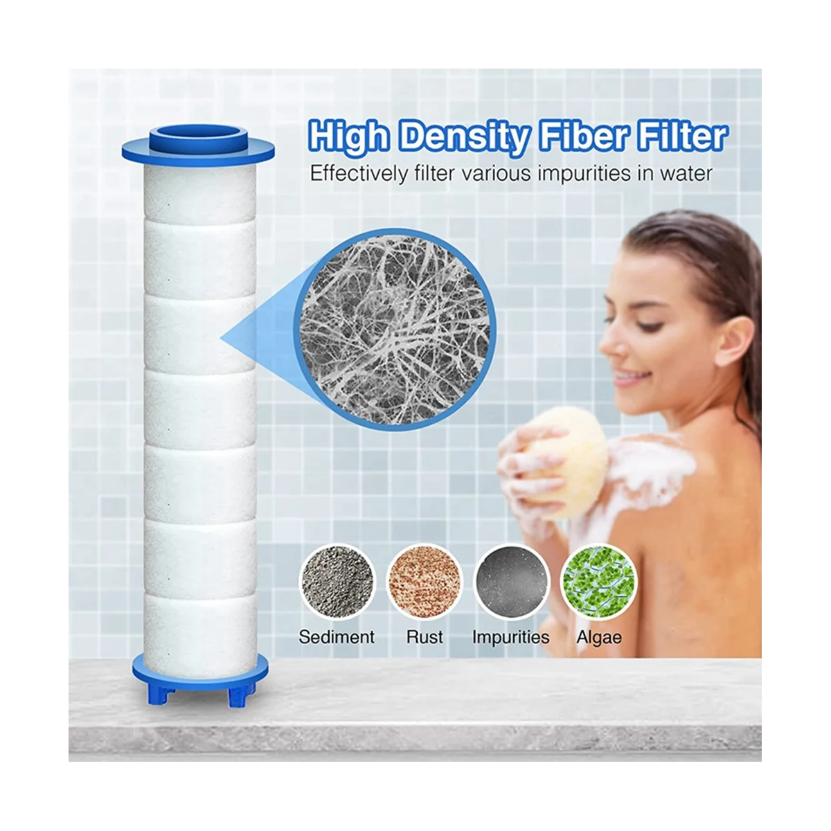 Сменный фильтр для душа 12 шт. твердой воды высокая производительность удаления