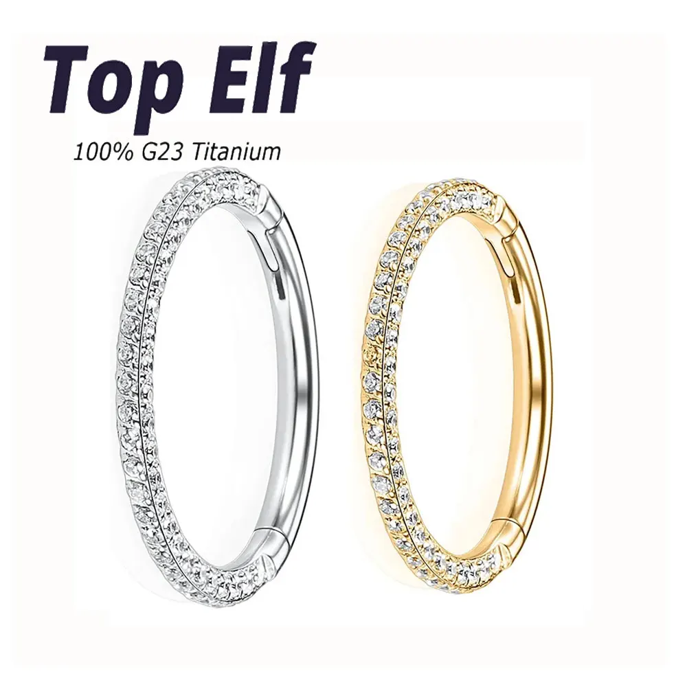 Титановые серьги для носа и ушей