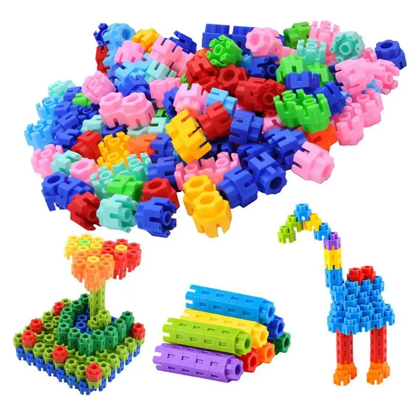 

Hexagonal Building Blocks 100Pcs Hexagon Shape Kids Blocks Educational Kids Toys For Preschool Classroom Birthday Gifts Boys
