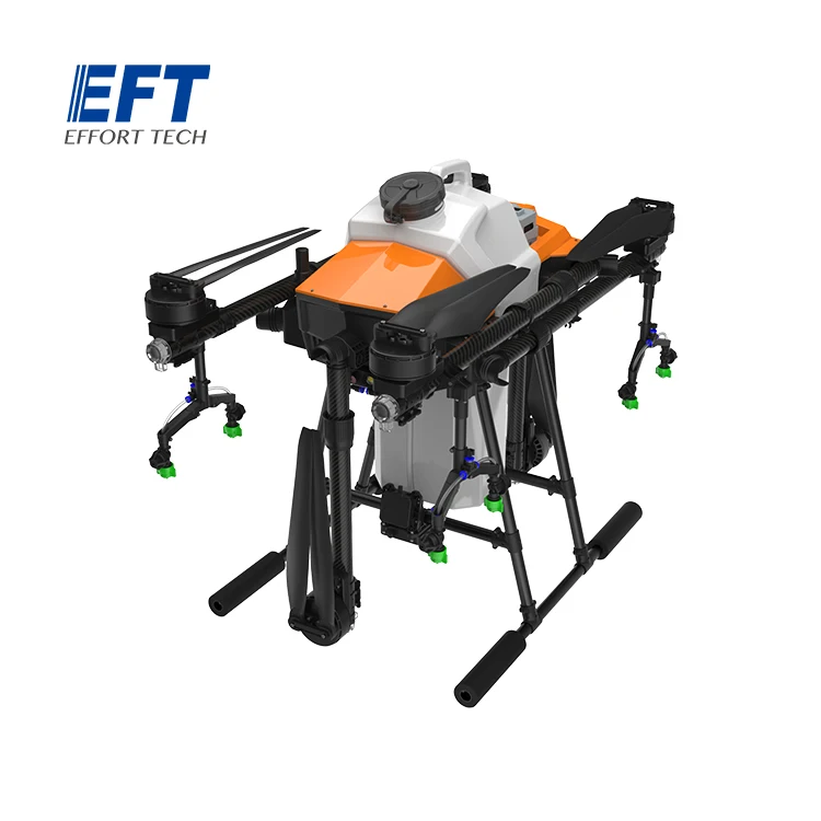 Heavy lift EFT G630 30L 30KG agricultural sprayer drone for plant protection fully automatic 6-axis UAV multispectral