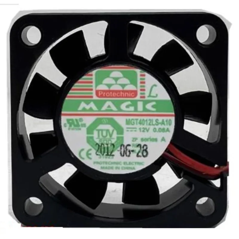 Оригинальный вентилятор для процессора MAGIC MGT4012LS-A10 12V 0.08A, 2-проводной бесшумный охлаждающий вентилятор 4010 40x40x10 мм