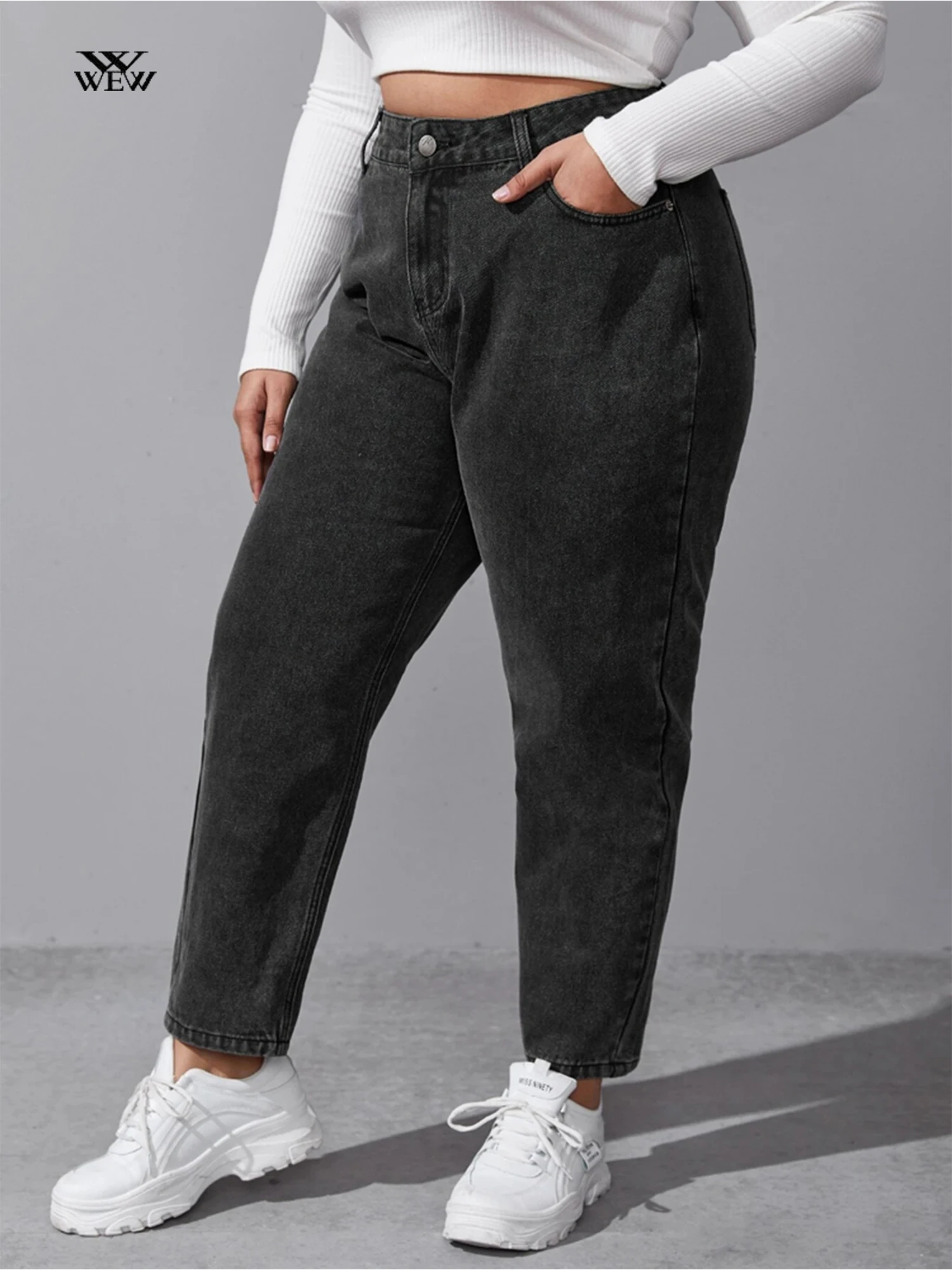 Женские осенние брюки-бойфренды свободного покроя, размеры 5XL, 6XL, 100 кг