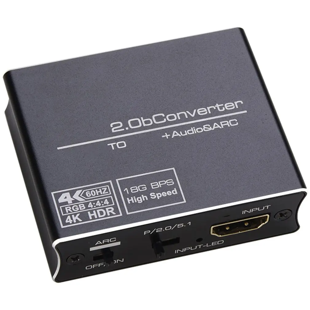 

2020 лучший HDMI-совместимый 2,0 аудио экстрактор поддержка 4K 60 Гц YUV аудио конвертер адаптер 4K HDMI-совместимый с оптическим TOSLINK