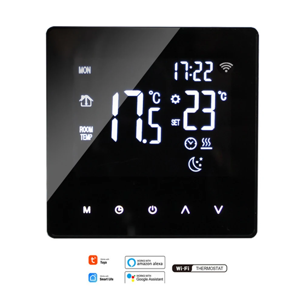 

Электрический нагревательный термостат 0-99 (℃), сенсорный ЖК-экран, домашний нагревательный термостат, контроллер 16A, электрический нагрева...