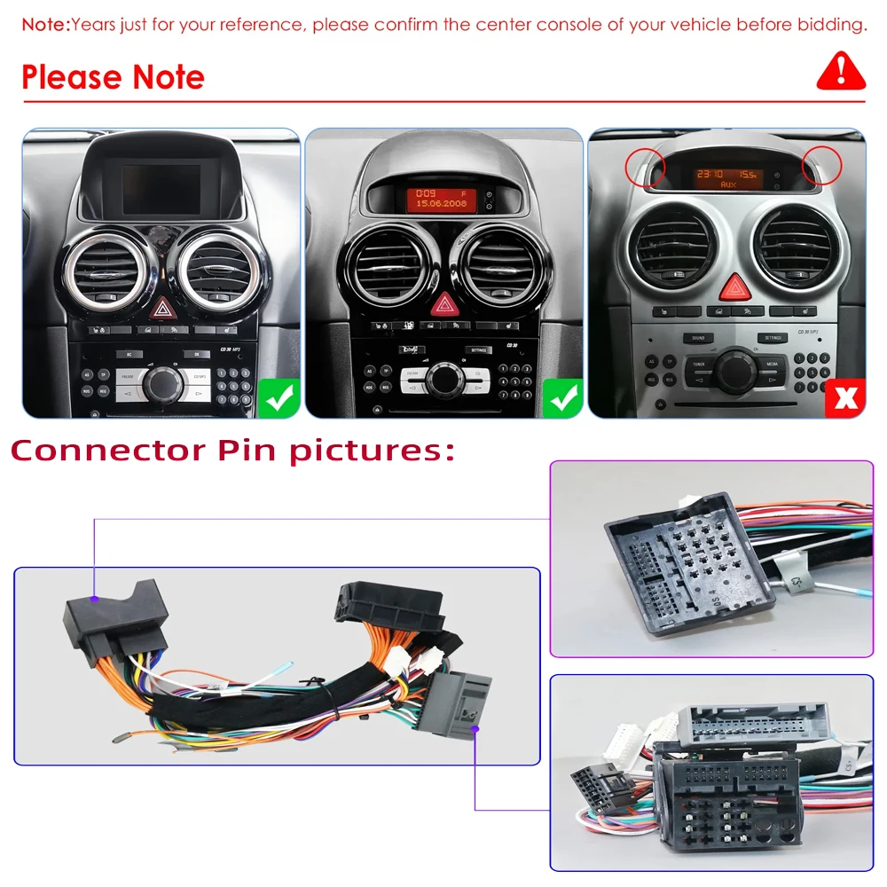 Фото Для Opel Corsa D 2007 2008 2009 2010 2011 2012 Android Car Radio Multimedia Video Player Navigation GPS Carplay Touch Screen Auto Stereo Intelligent Systems №2